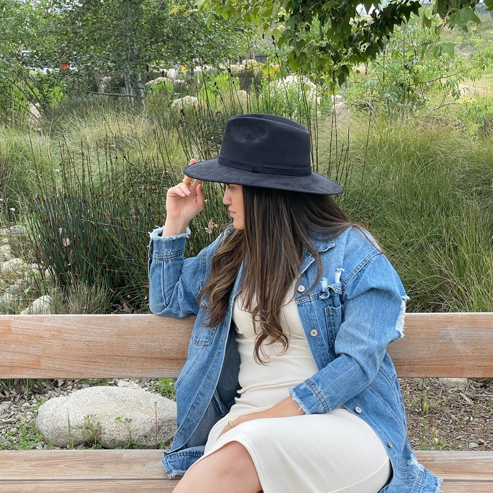 Suede Fedora Hat